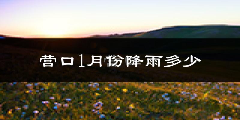 营口1月份降雨多少?