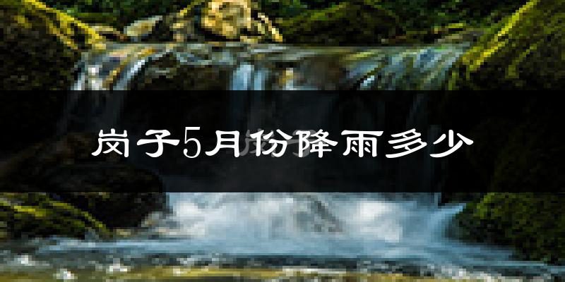 岗子5月份降雨多少?