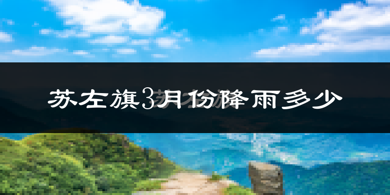 苏左旗3月份降雨多少?