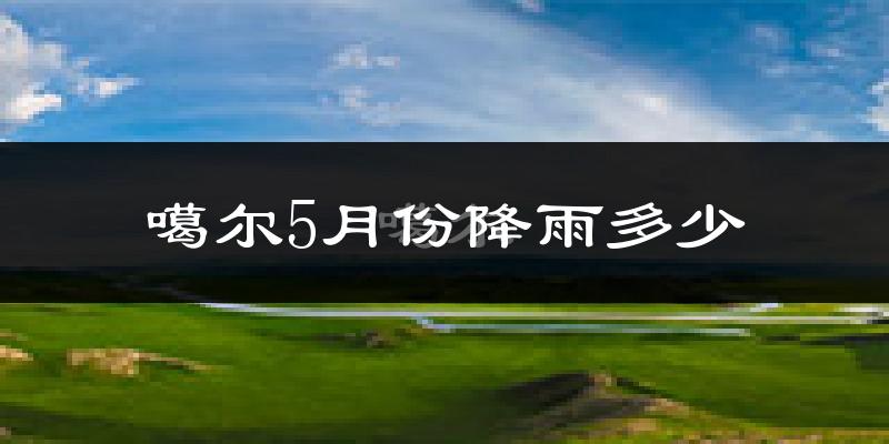 噶尔5月份降雨多少?