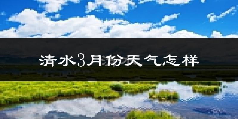 清水县3月份天气如何?冷吗?过去两年天气数据分析