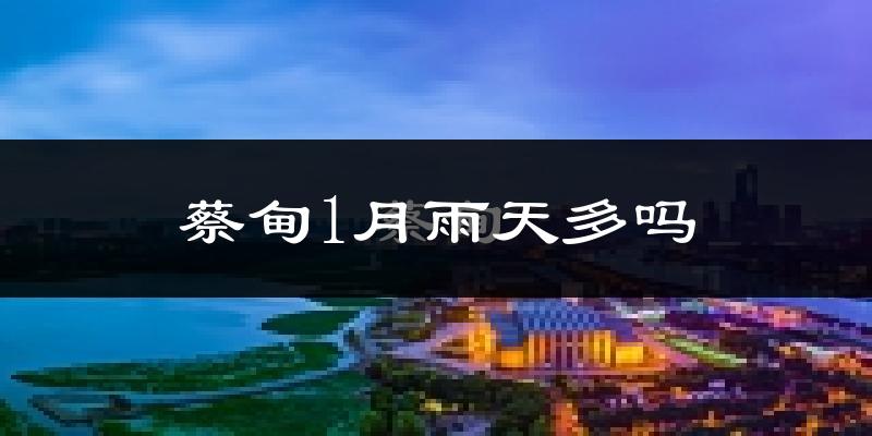 蔡甸1月雨天多吗?
