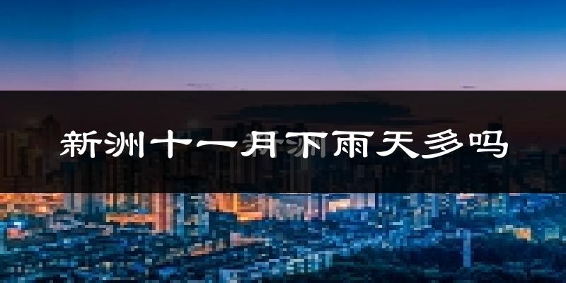 新洲十一月下雨天多吗?新洲11月份降雨量多少?