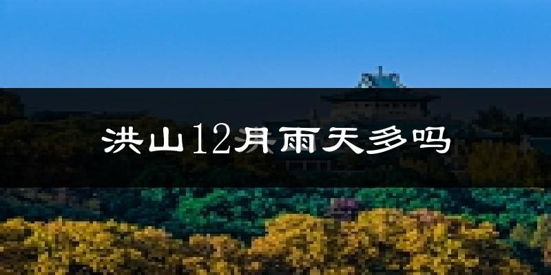 洪山12月雨天多吗?