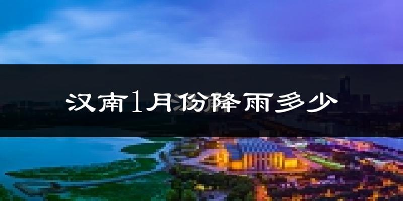 汉南1月份降雨多少?
