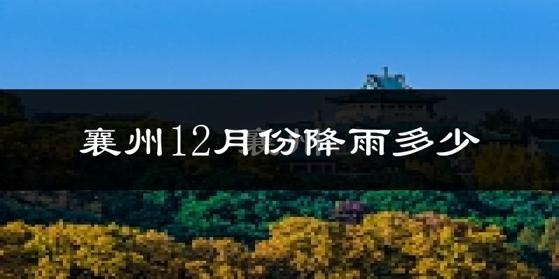 襄州12月份降雨多少?