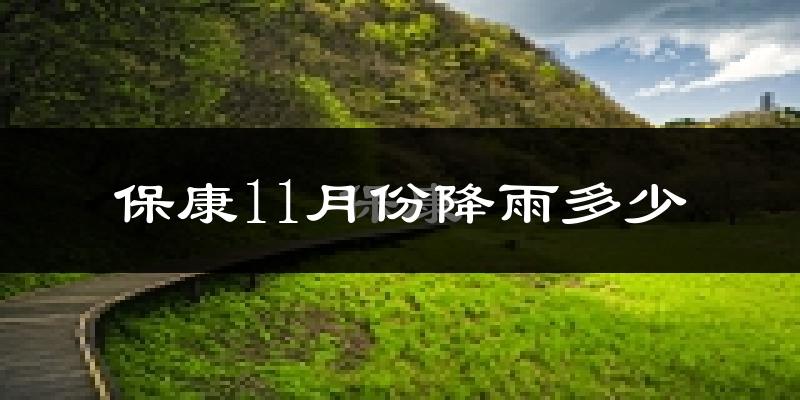 保康11月份降雨多少?