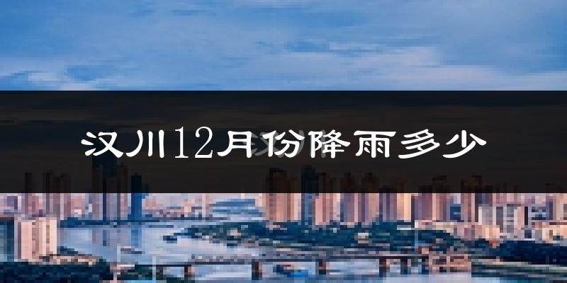 汉川12月份降雨多少?