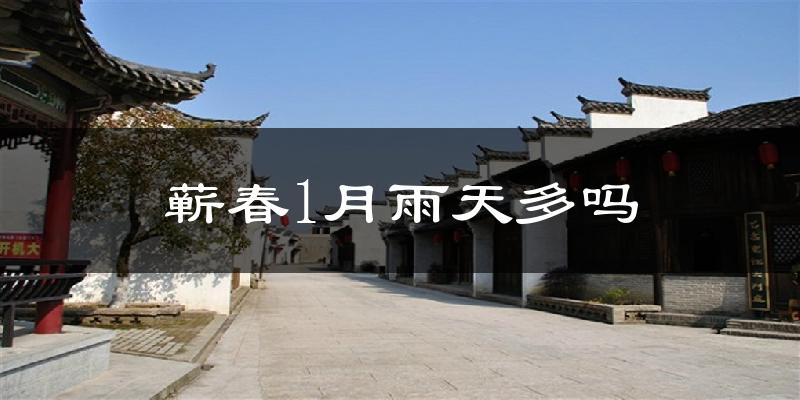 蕲春1月雨天多吗?