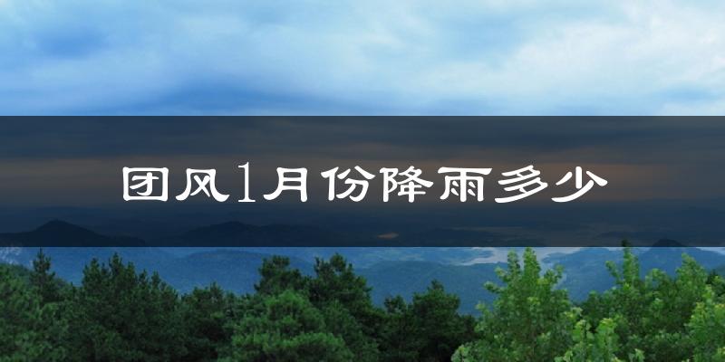 团风1月份降雨多少?