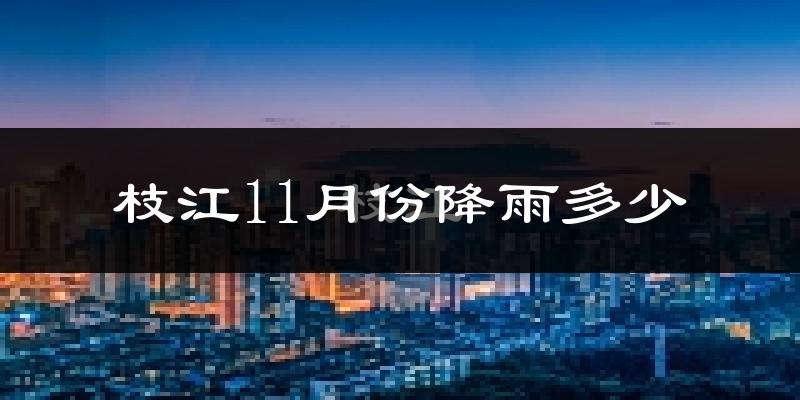 枝江11月份降雨多少?