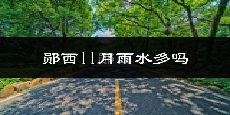 郧西11月雨水多吗?