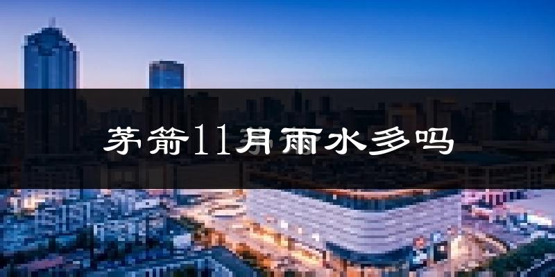 茅箭11月雨水多吗?