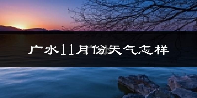 广水11月份天气怎样?广水十一月冷不冷?