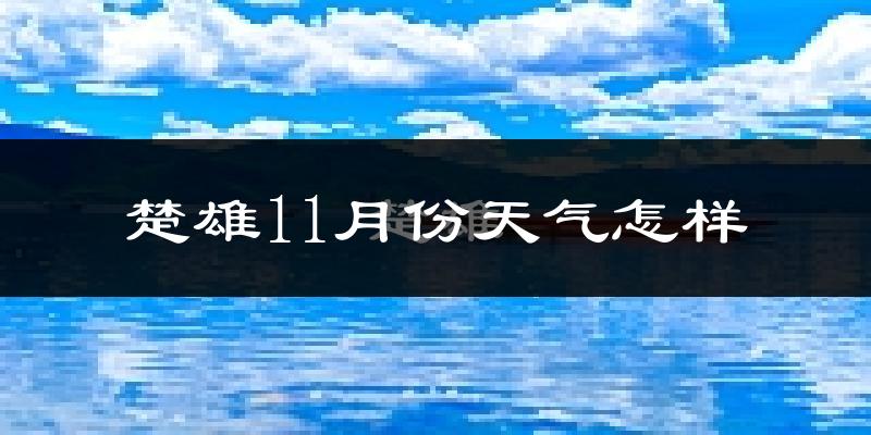 楚雄11月份天气怎样?楚雄十一月冷吗?